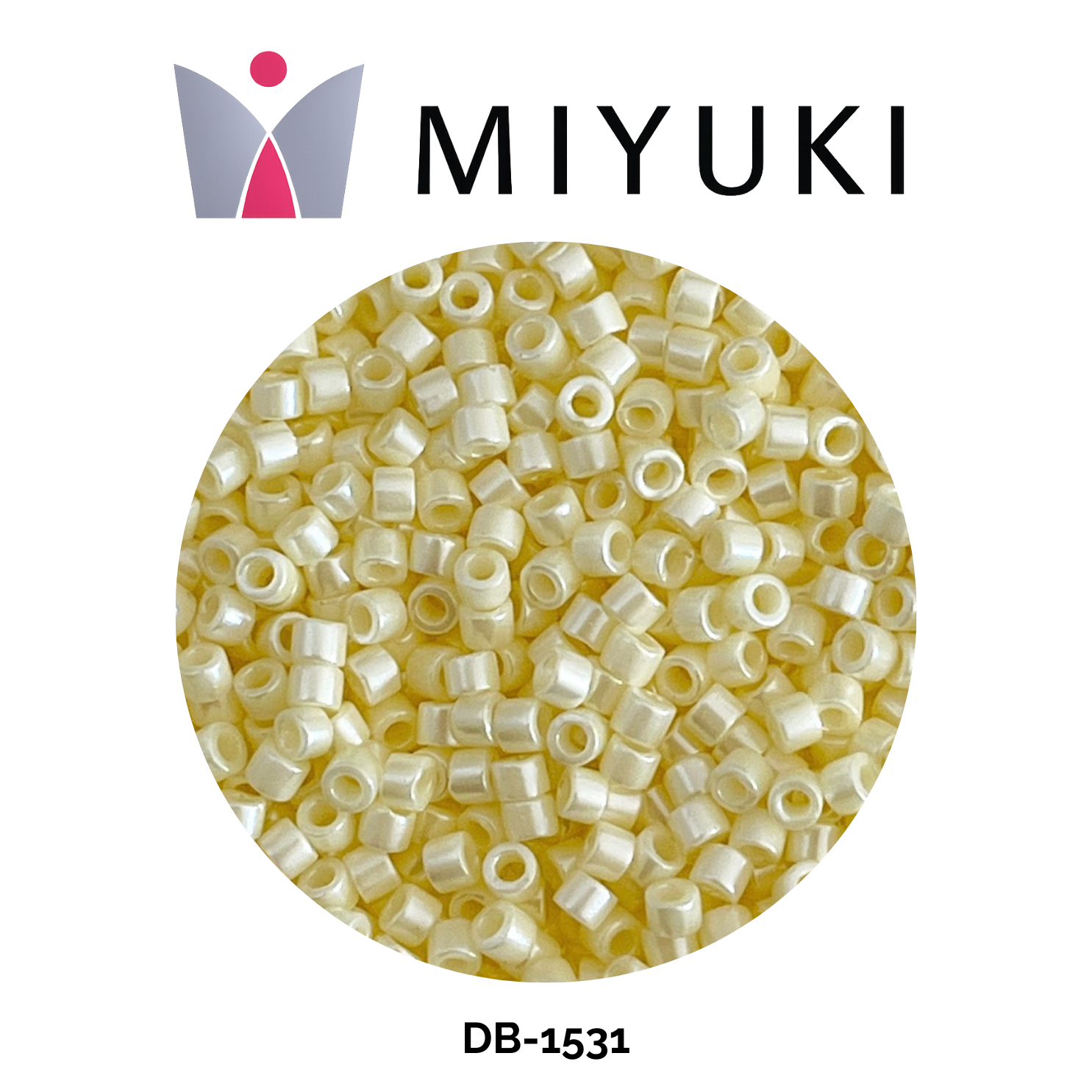 Miyuki Delica 11/0 DB1531 Opaque Ceylon Pale Yellow 5g