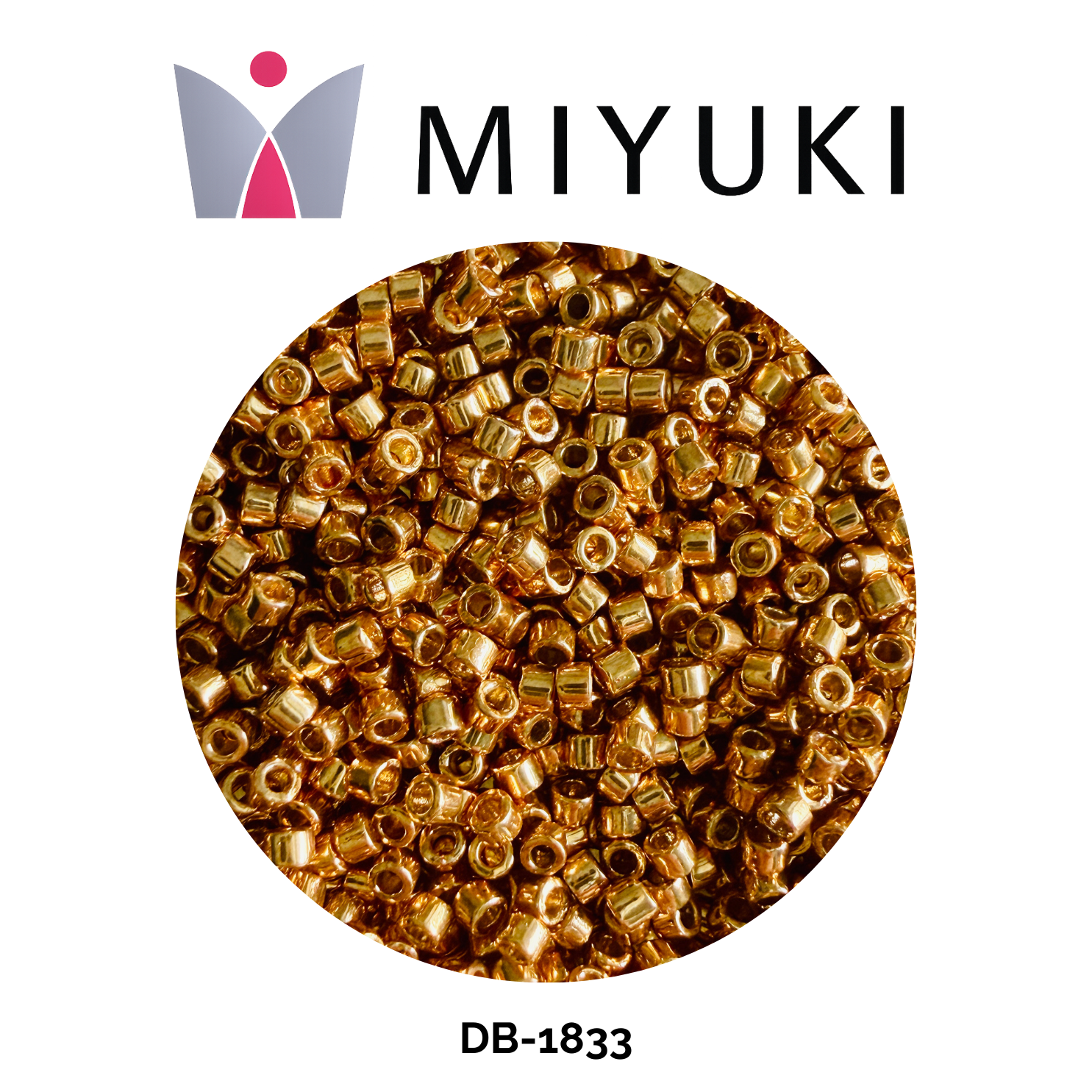 Miyuki Delica 11/0 DB1833 Duracoat Galvanized Yellow Gold 5g