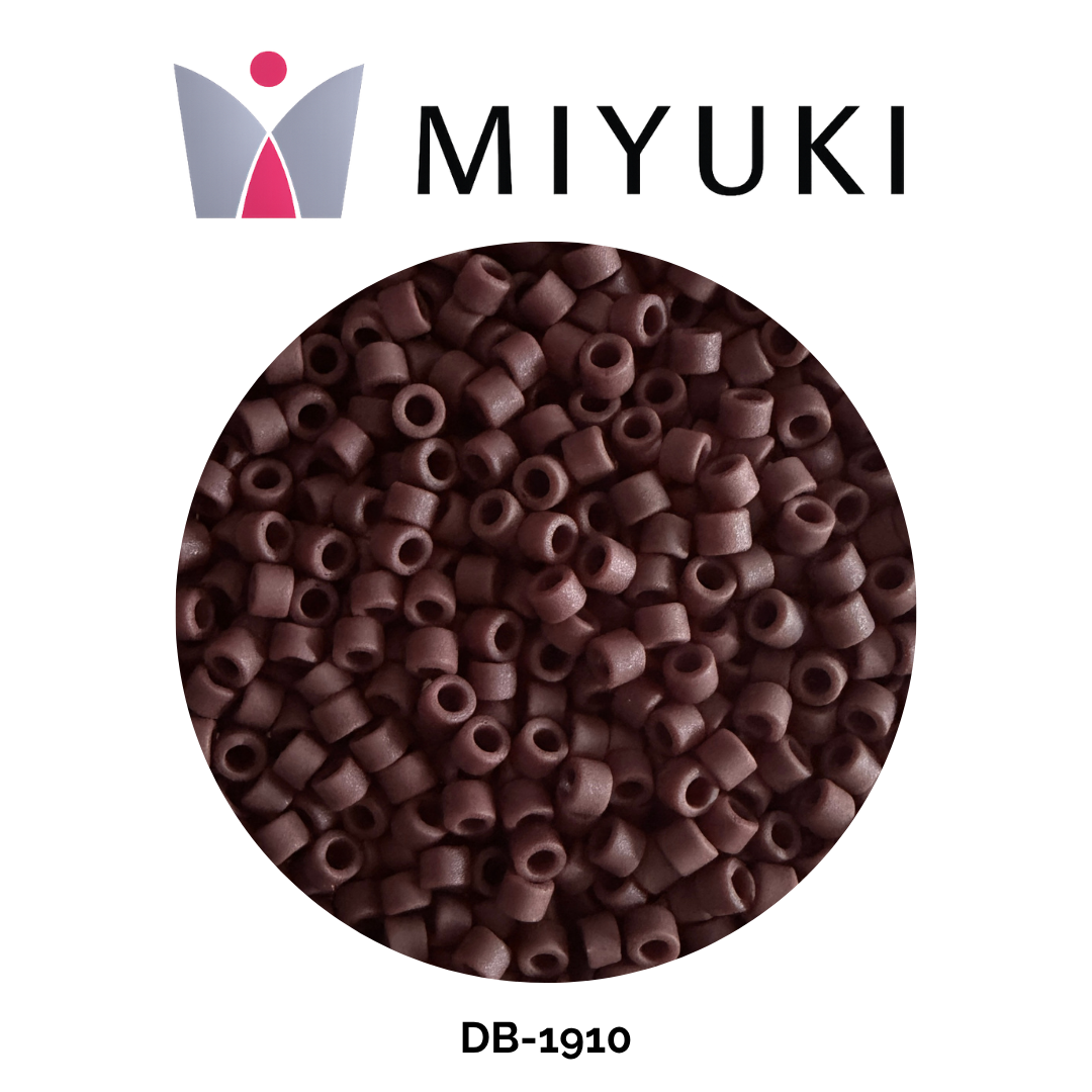 Miyuki Delica 11/0 DB1910 Opaque Matte Espresso Brown 5g