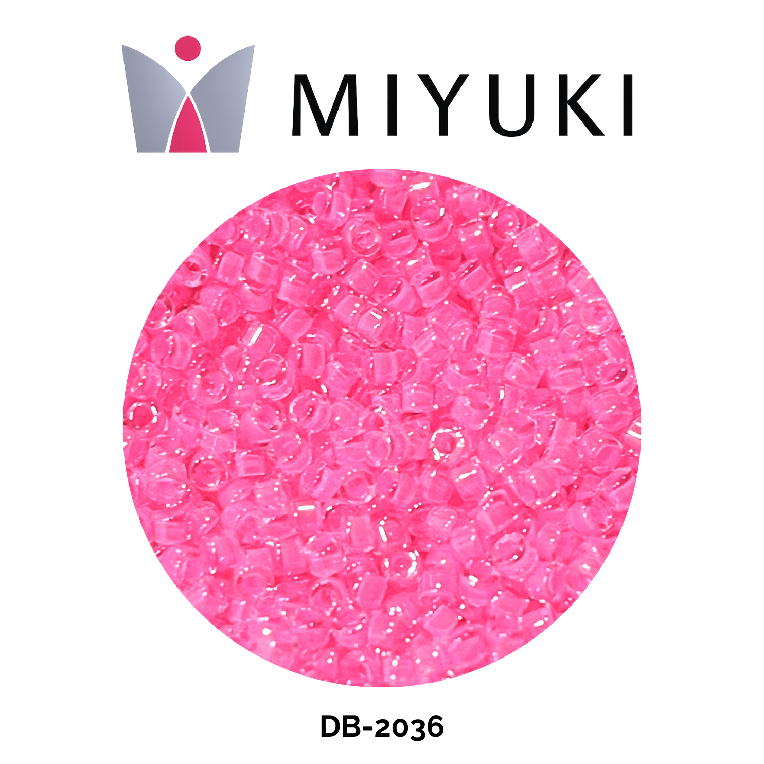 Miyuki Delica 11/0 DB2036 Luminous Pink 5g