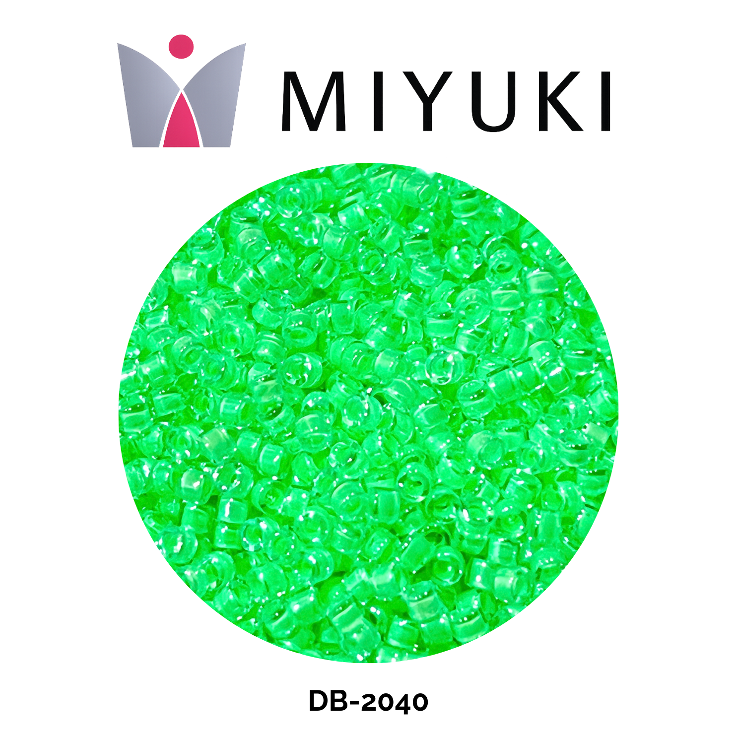 Miyuki Delica 11/0 DB2040 Luminous Mint Green 5g
