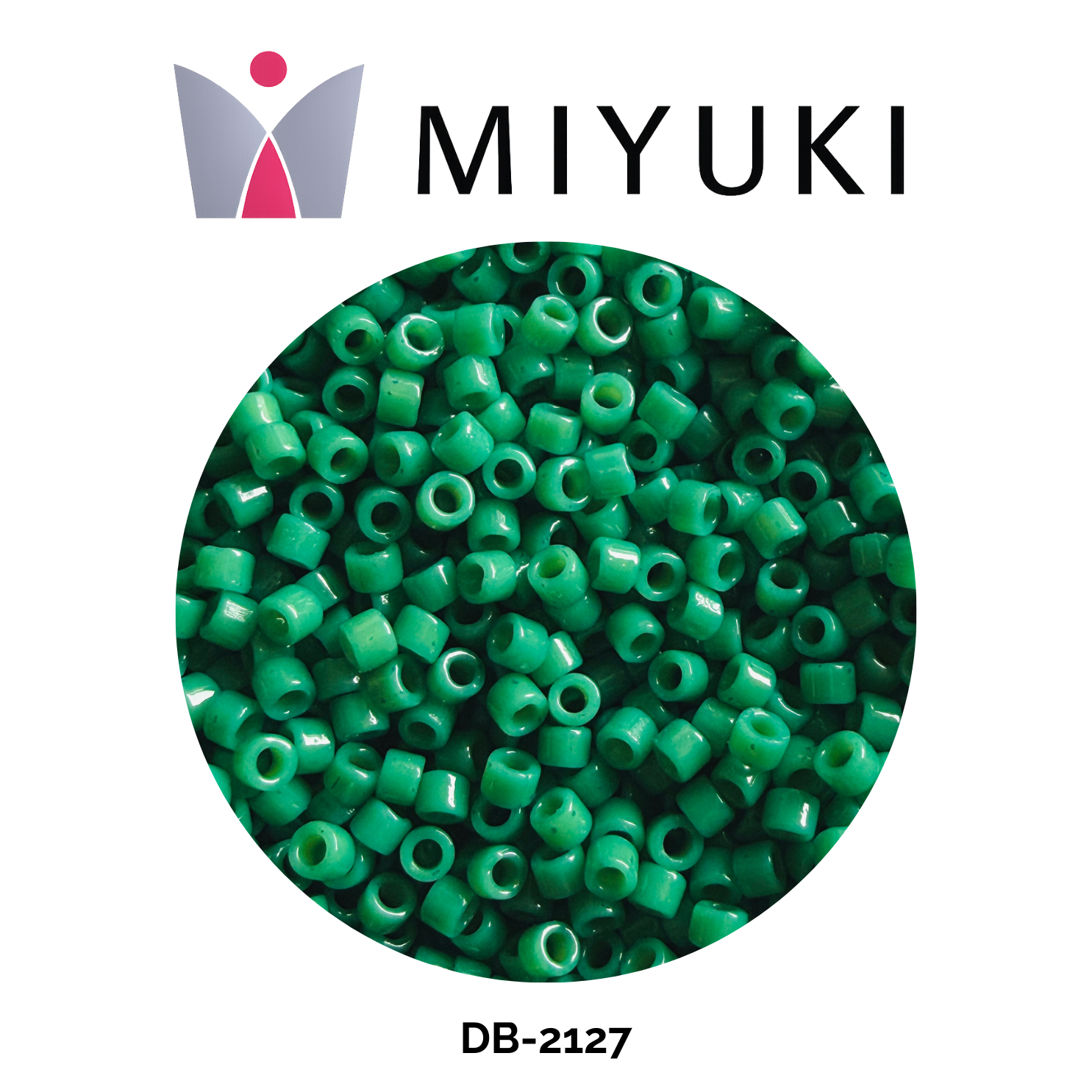 Miyuki Delica 11/0 DB2127 Duracoat Opaque Dyed Spruce Green 5g