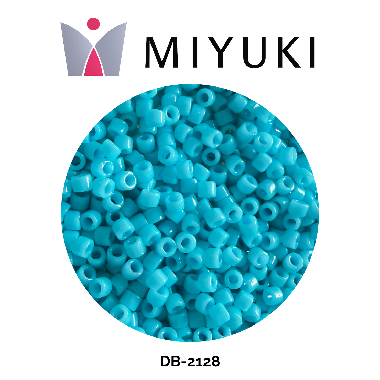 Miyuki Delica 11/0 DB2128 Duracoat Opaque Dyed Nile Blue 5g