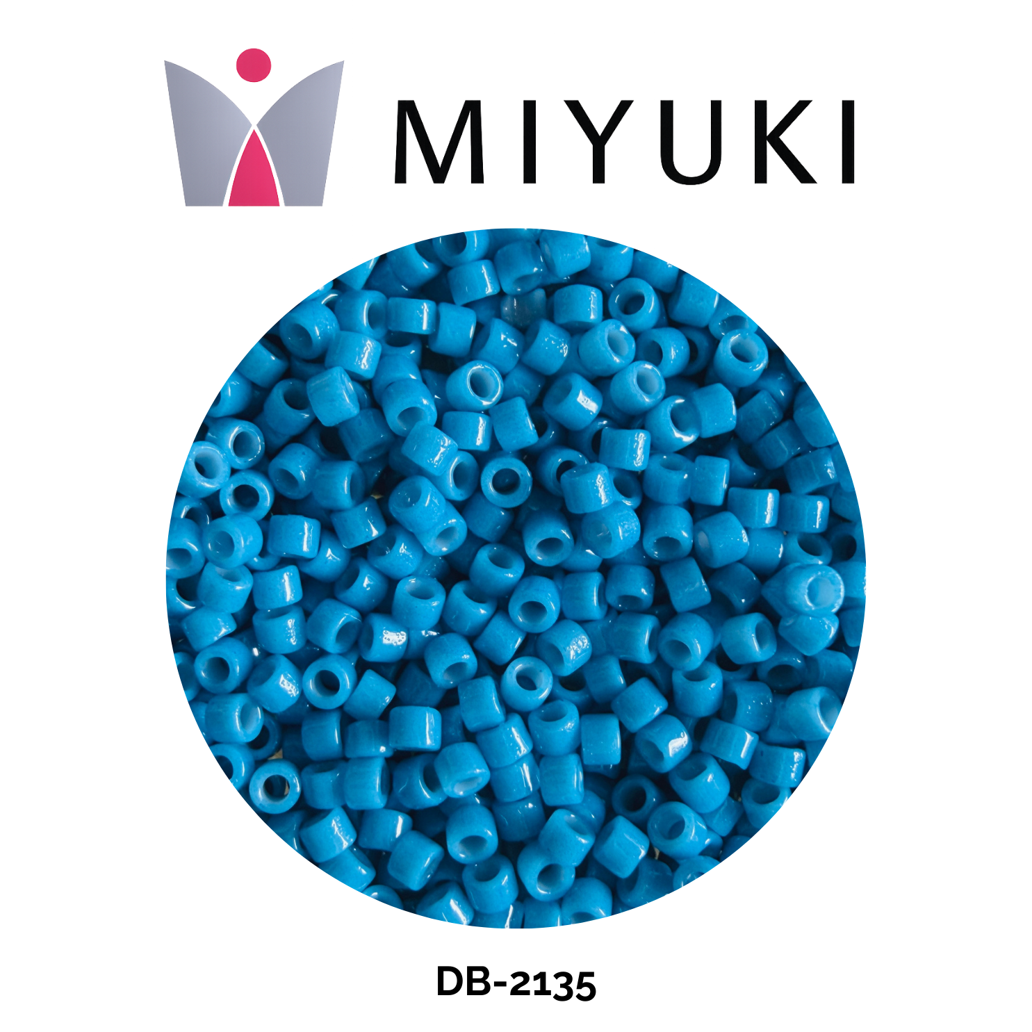 Miyuki Delica 11/0 DB2135 Duracoat Opaque Dyed Juniper Berry Blue 5g