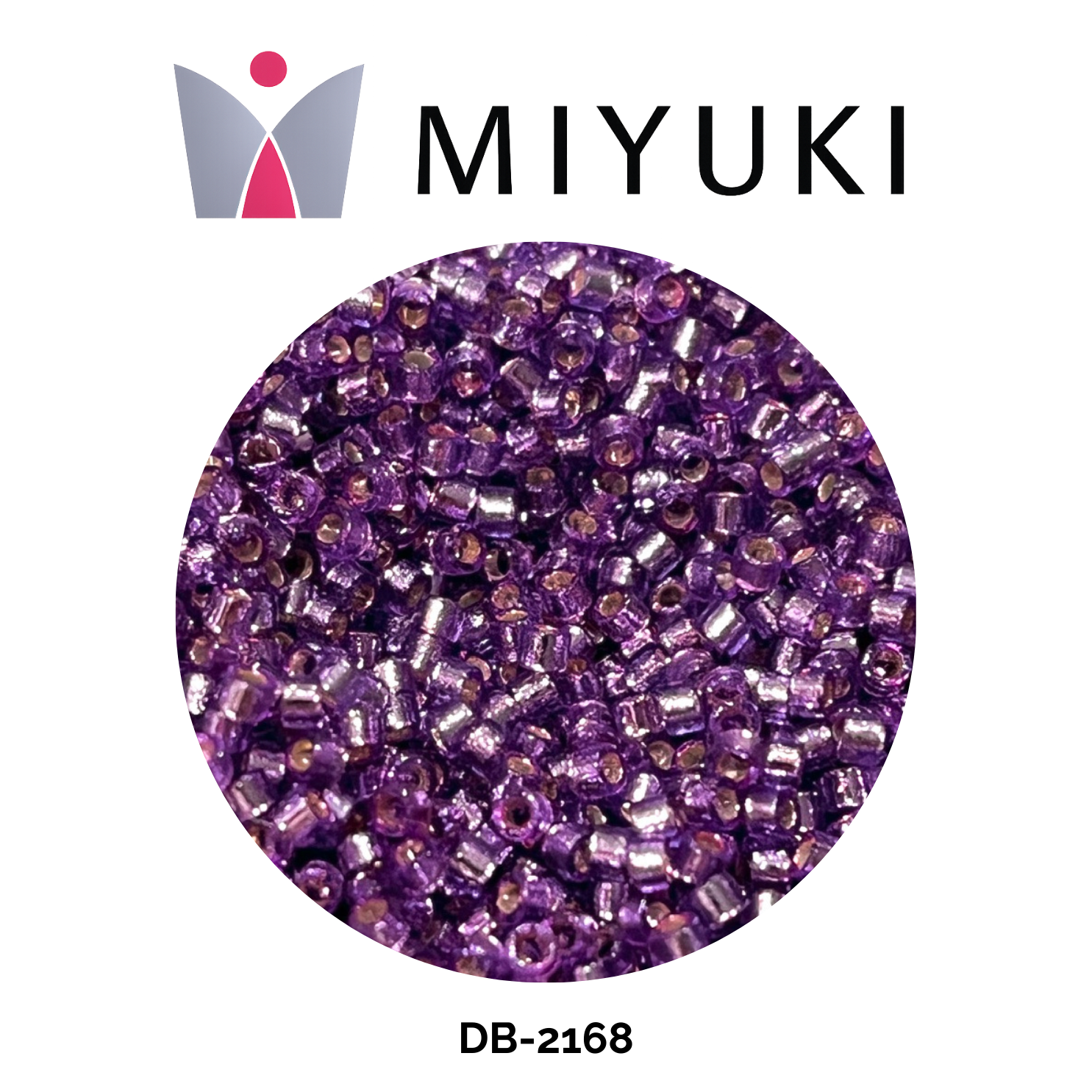 Miyuki Delica 11/0 DB2168 Duracoat Matte Silver Orchid 5g