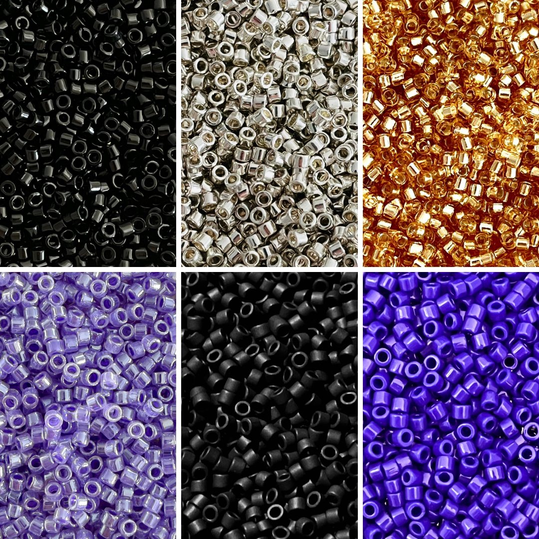 Kit Delica 11/0 Miyuki Noche & Galaxia | 6 Colores Cosmos 30g