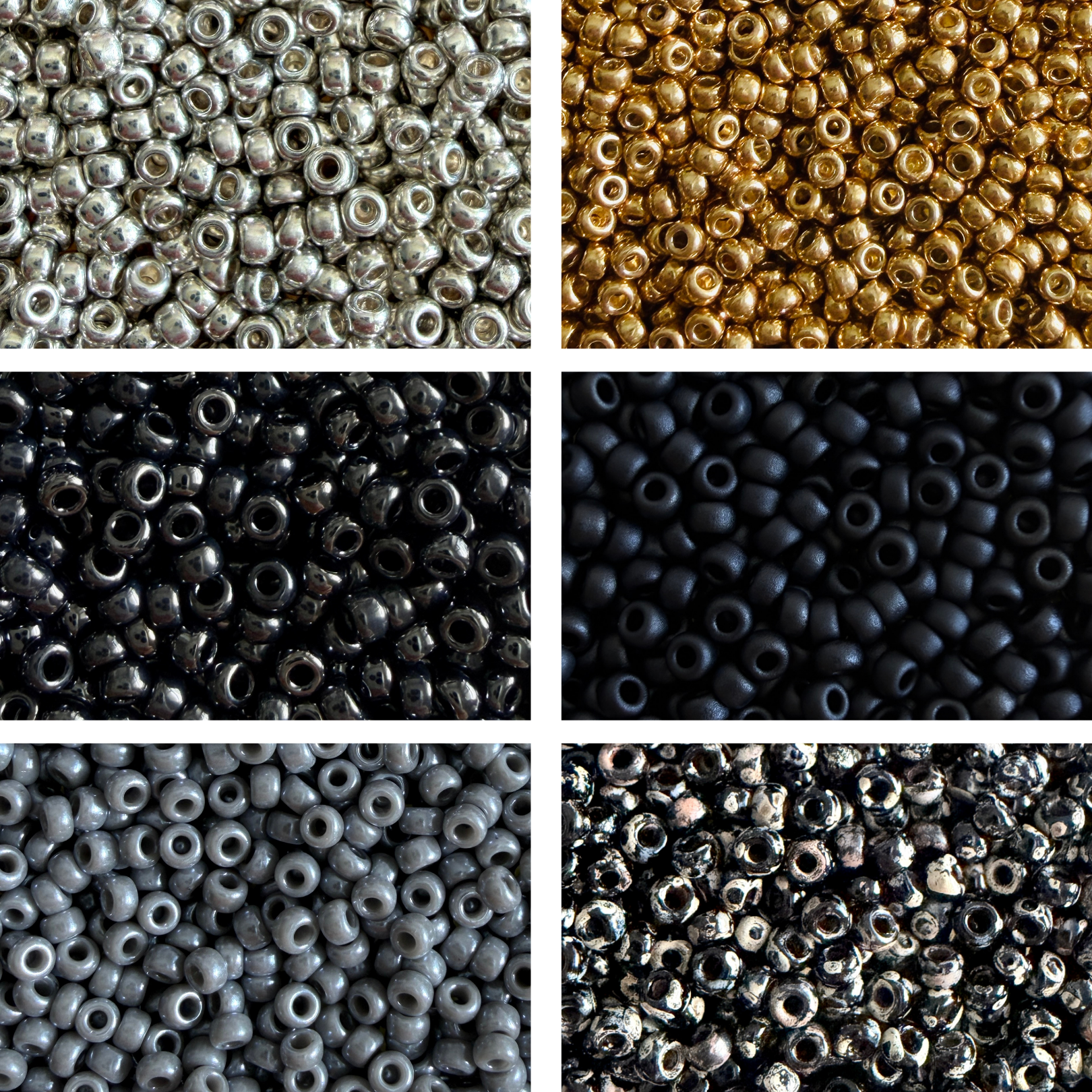 Kit Miyuki Rocalla 11/0 Metálicos Elegantes 6 Colores