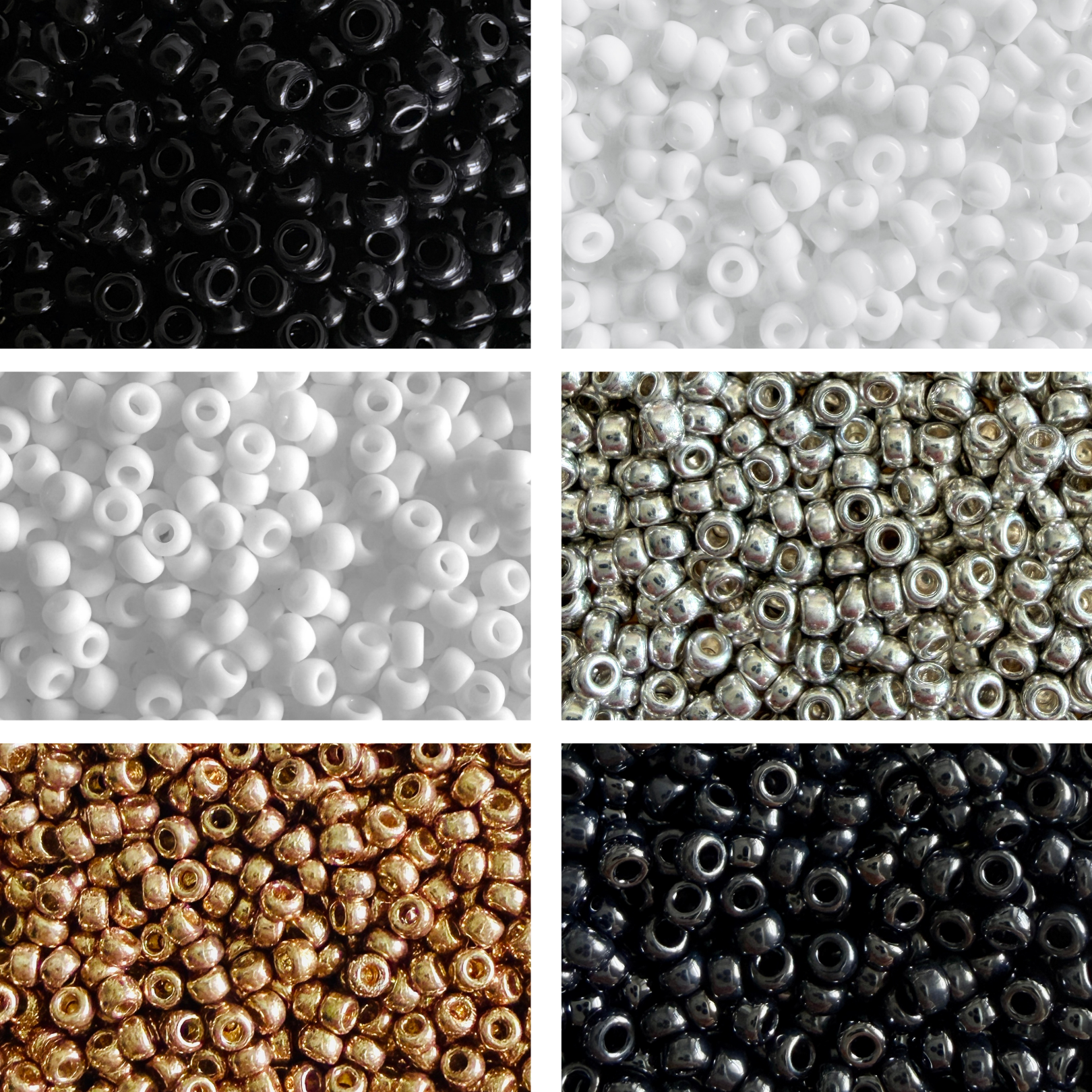 Kit Miyuki Rocalla 11/0 Neutros Elegantes 6 Colores