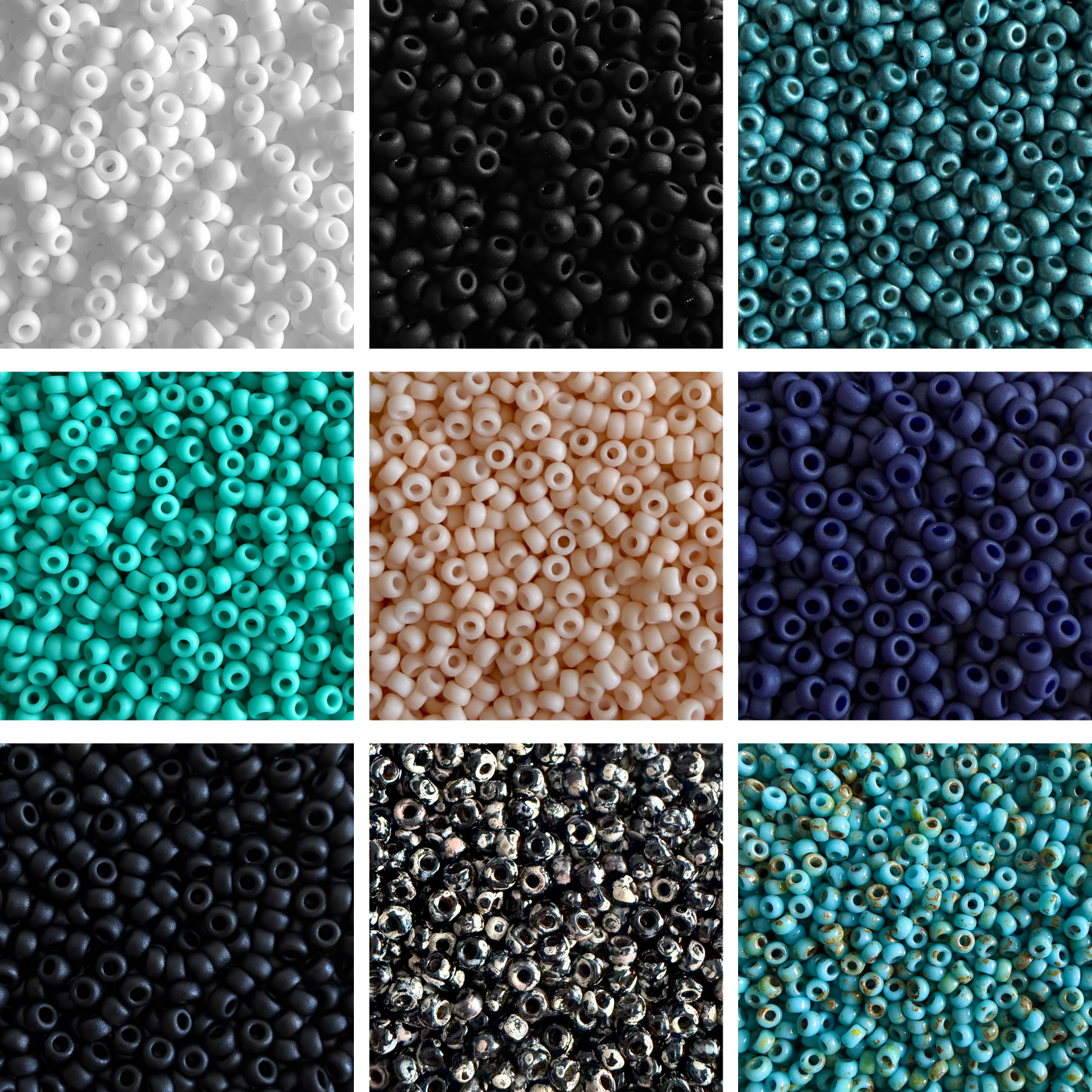 Kit Miyuki Rocalla 11/0 Urban Matte Collection 9 Colores