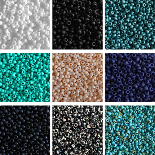 Kit Miyuki Rocalla 11/0 Urban Matte Collection 9 Colores