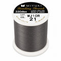 Hilo Gris Oscuro Miyuki N 02 Beading Thread para tejido con mostacillas Miyuki