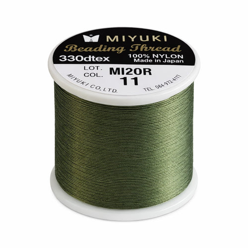 Hilo Verde Miyuki N 11 Beading Thread para tejido con mostacillas Miyuki