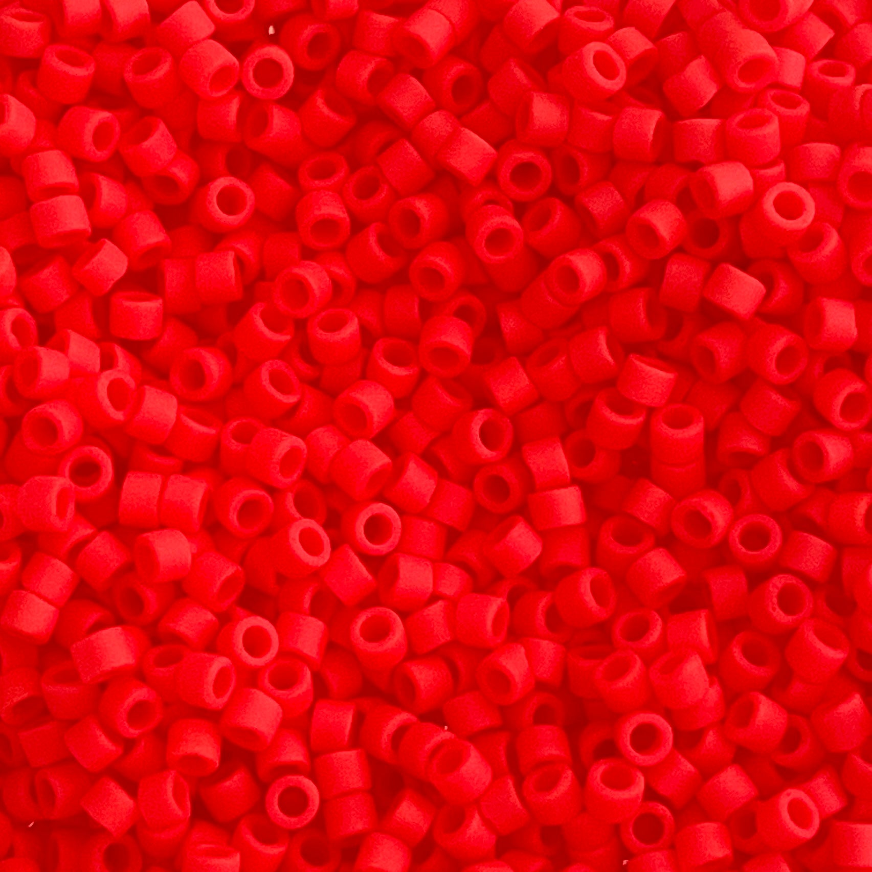 Miyuki Delica 11/0 DB0757 Opaque Matte Vermilion Red