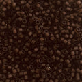 Miyuki Delica 11/0 DB0769 Matte Transparent Cocoa Brown