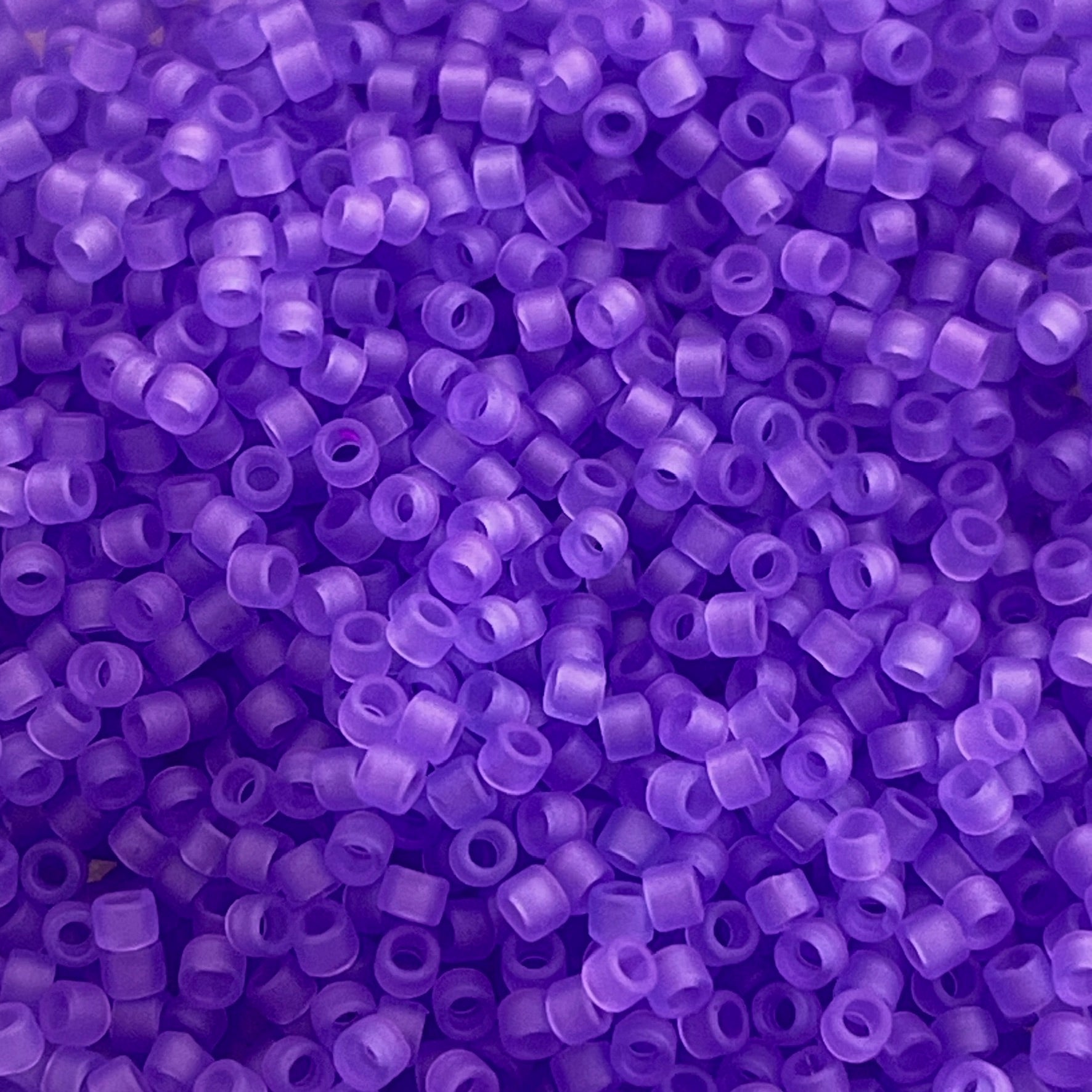 Miyuki Delica 11/0 DB0783 Matte Transparent Dyed Purple