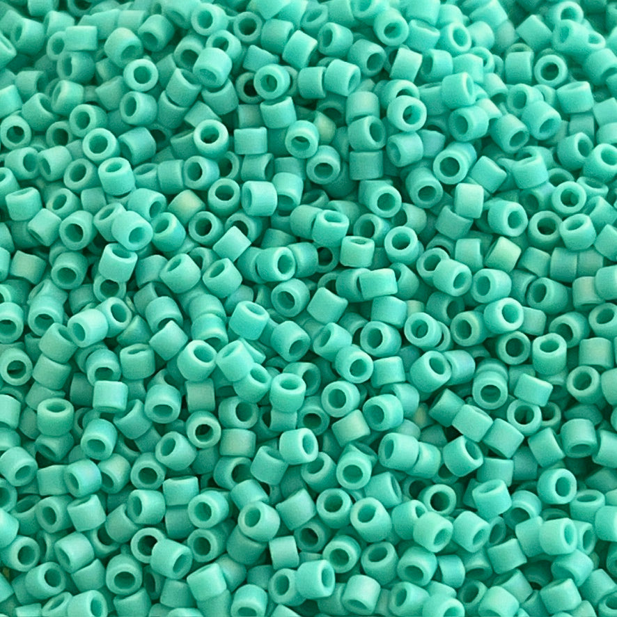 Miyuki Delica 11/0 DB0878 Matte AB Opaque Turquoise