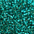 Miyuki Delica 11/0 DB1208 Silverlined Caribbean Teal Green