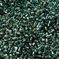 Miyuki Delica 11/0 DB2165 Duracoat Matte Silver Dark Seafoam