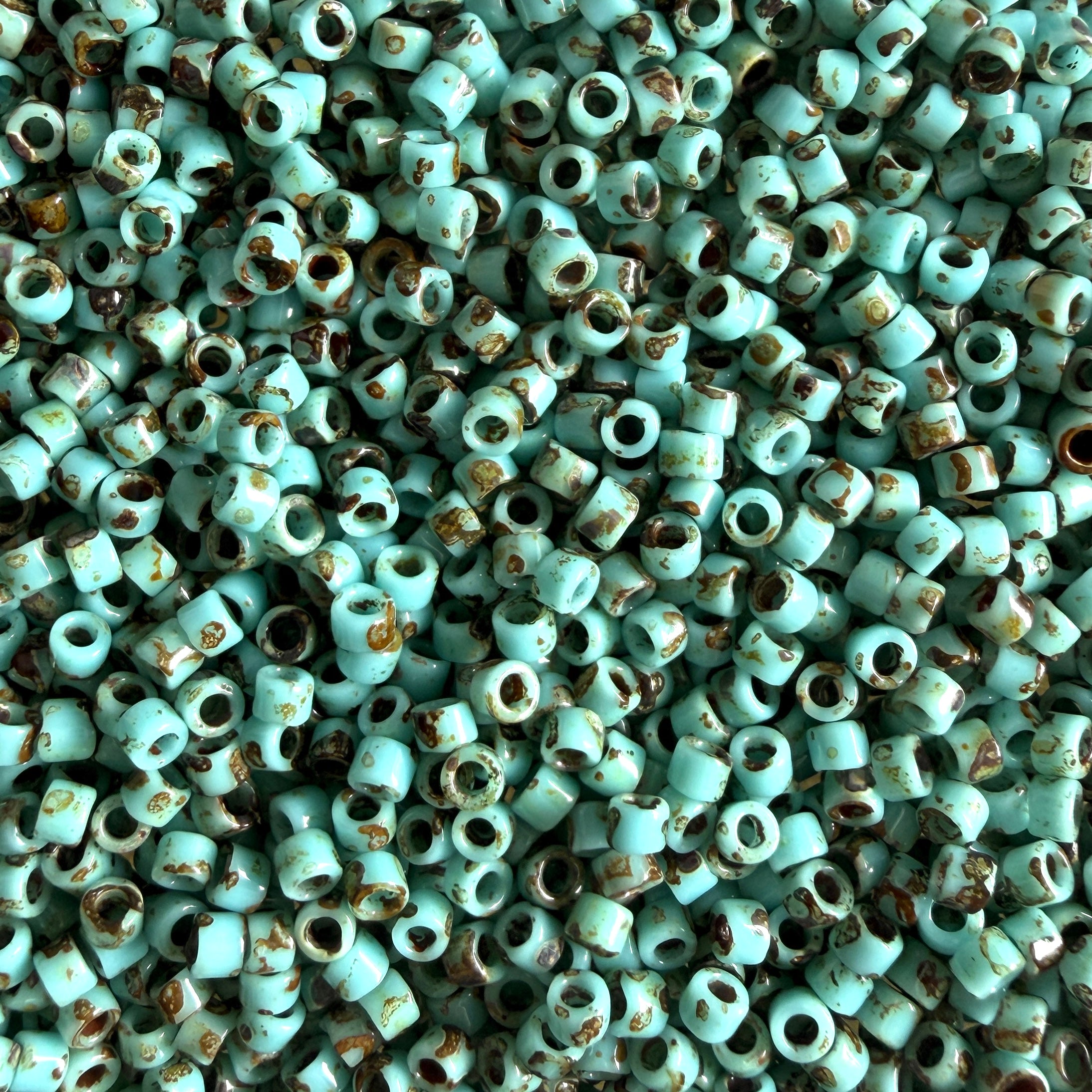 Miyuki Delica 11/0 DB2264 Opaque Picasso Turquoise Blue