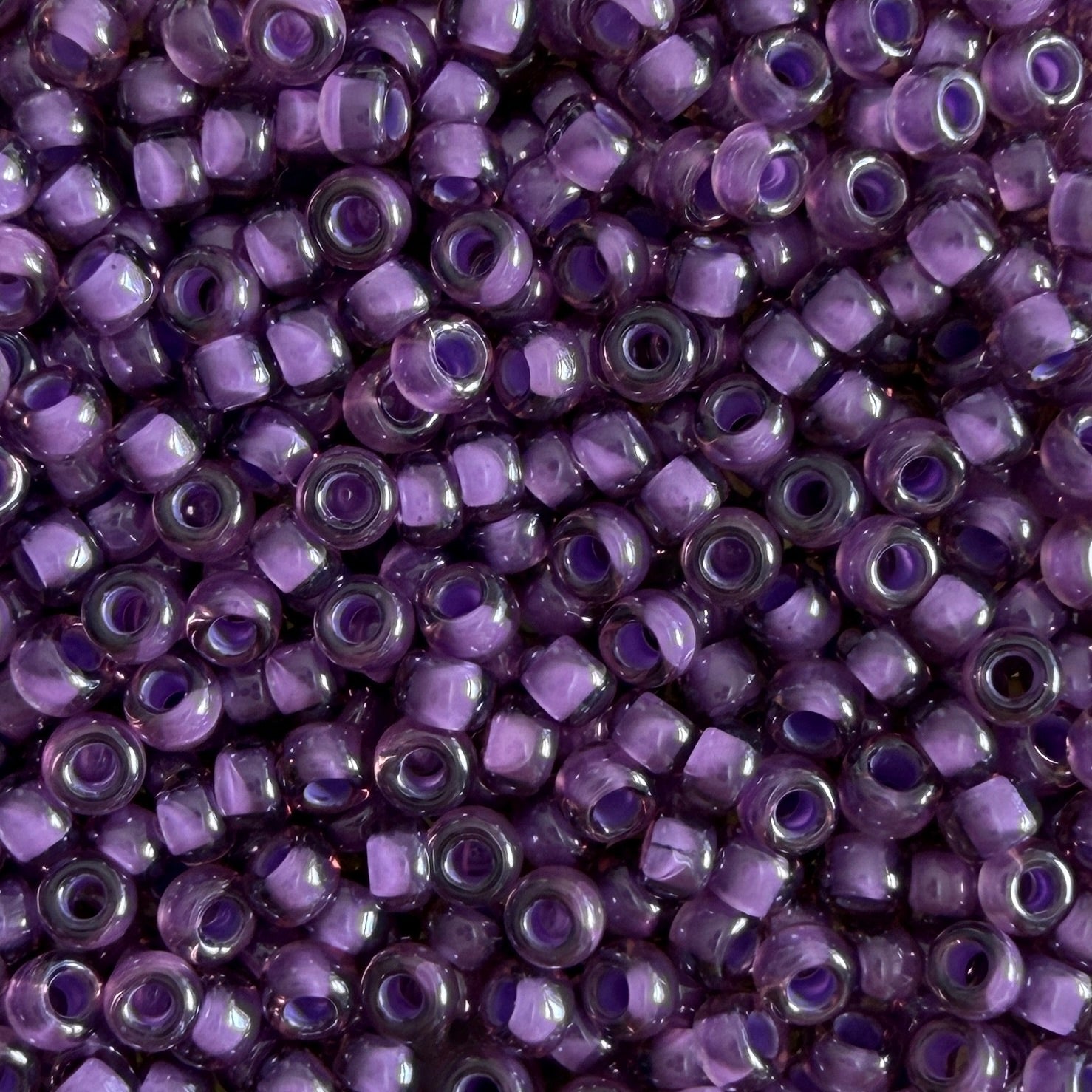 Miyuki Rocalla 11/0 11-2264 Fancy Lined Lavender Purple 