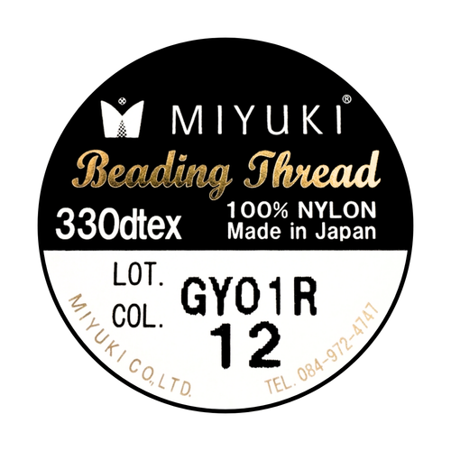 Miyuki Beading Thread Hilo Negro Nº12 - 50m