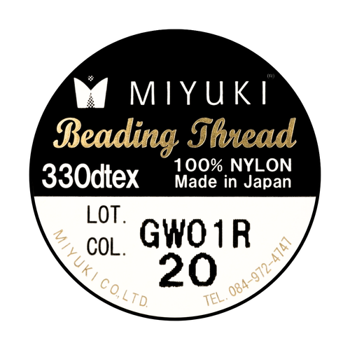 Miyuki Beading Thread Hilo Dorado Champagne Nº20 - 50m